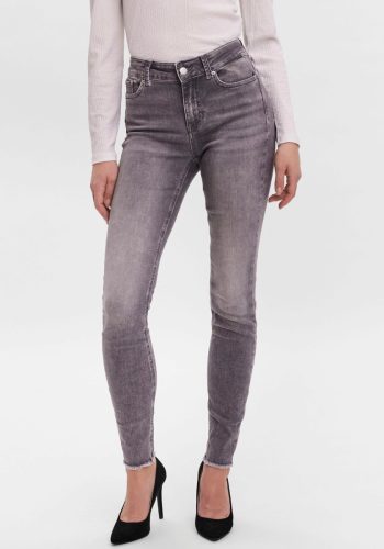 VERO MODA skinny jeans VMPEACH grijs