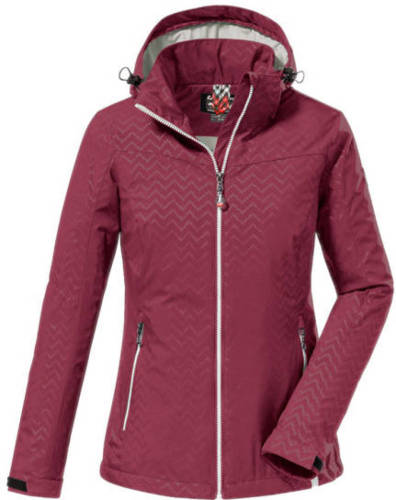 Killtec outdoor jas Kos 176 met all over print dark-rose