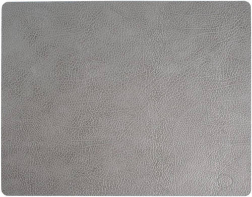 LIND DNA Placemat Leer Hippo Antraciet Grijs (35x45 cm)