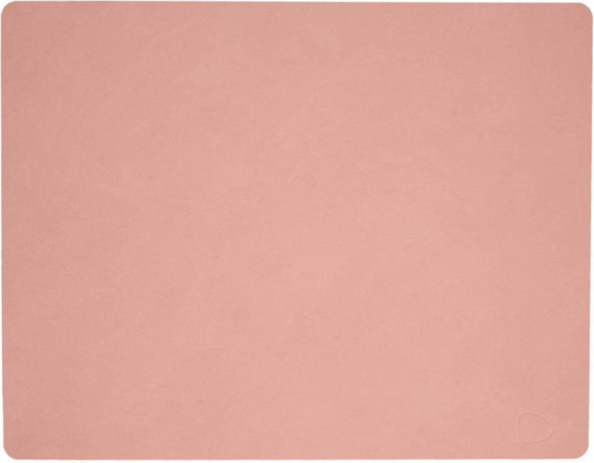 LIND DNA Placemat Leer Nupo Roze (35x45 cm)