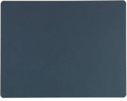 LIND DNA Placemat Leer Nupo Donkerblauw (35x45 cm)