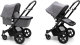 Bugaboo Cameleon 3 Plus kinderwagen/stoel/reiswieg, zwart frame/gemȇleerd grijze stof/gemȇleerd grijze zonnekap