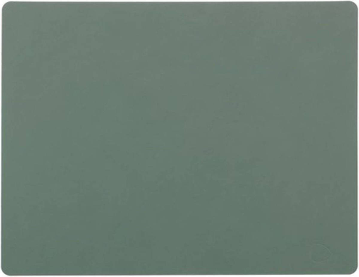 LIND DNA Placemat Leer Nupo Pastel Groen (35x45 cm)