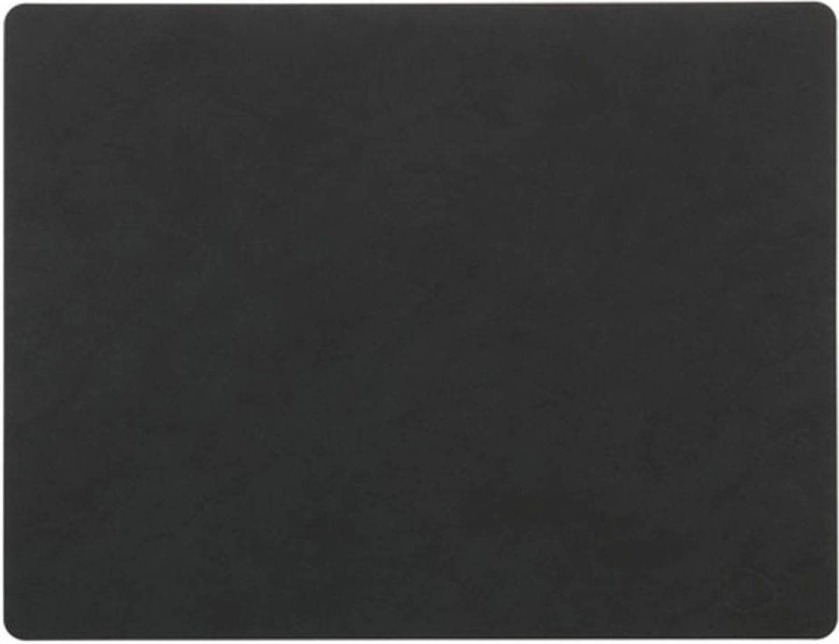 LIND DNA Placemat Leer Nupo Zwart (35x45 cm)