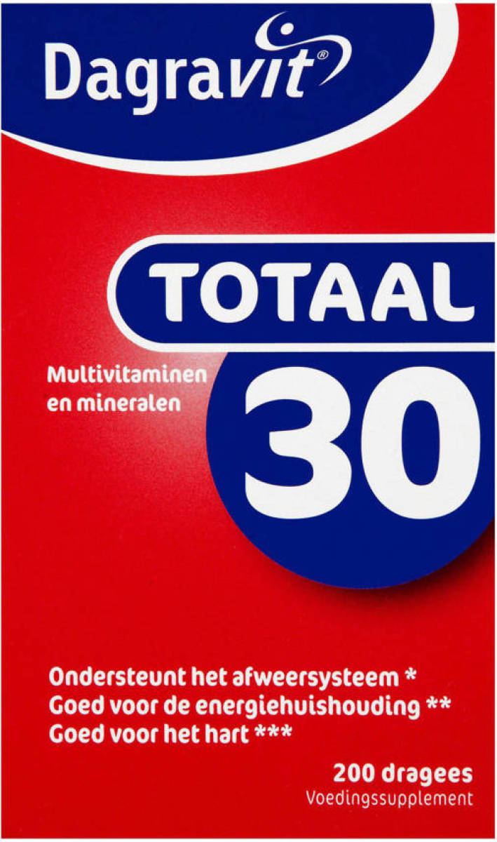 Dagravit Totaal 30 multivitaminen - 200 dragees