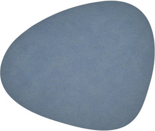 LIND DNA placemat leer Hippo Lichtblauw 37x44 cm)