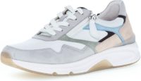 Gabor Rollingsoft Sneaker Dames Grijs/Wit/Blauw