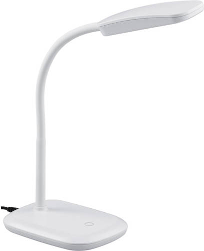 BES LED Led Tafellamp - Trion Bolina - 3w - Warm Wit 3000k - Dimbaar - Rechthoek - Glans Wit - Kunststof