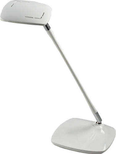 BES LED Led Bureaulamp - Aigi Polanor - 5w - Aanpasbare Kleur - Dimbaar - Glans Wit