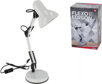 Gerimport - Edison Bureaulamp - E27 Max 40w - Buro - Kantoor - Verlichting - Wit