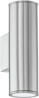 Eglo Buiten-wandlamp/2 Gu10-led Rvs 'Riga'