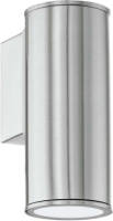 Eglo Buiten-wandlamp/1 Gu10-led Rvs 'Riga'