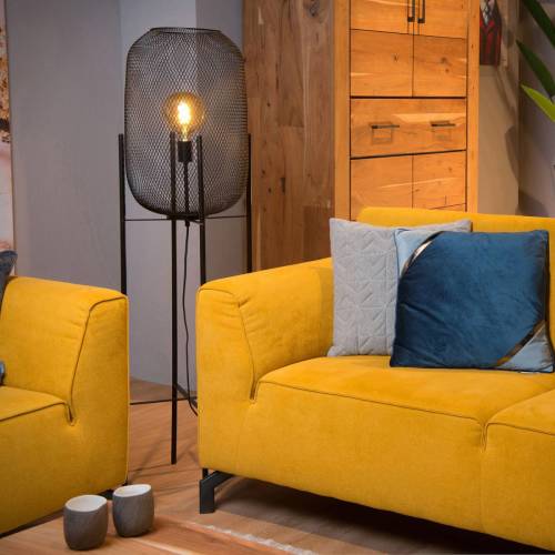 Lucide Mesh Vloerlamp Ø39cm E27/40w Zwart