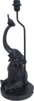 Clayre & Eef Tafellamp 15*15*39 Cm E27/max 1*60w Zwart