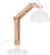 Beliani Salado Bureaulamp Hout 20 X 20 Cm