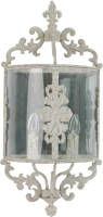 Clayre & Eef Wandlamp 33x19x72 Cm 2x E14 Max 25w - Grijs - Ijzer, Glas