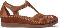 Pikolinos Leren sandalen met sleehak Cadaques