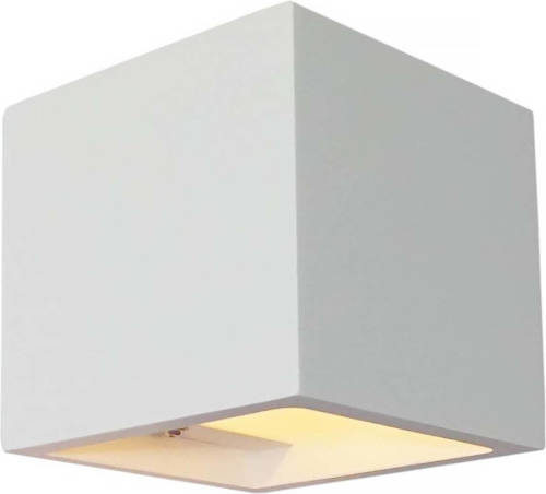Lamponline Wandlamp Plaster 11,5 X 11,5 Cm Gips Excl. G9 Wit