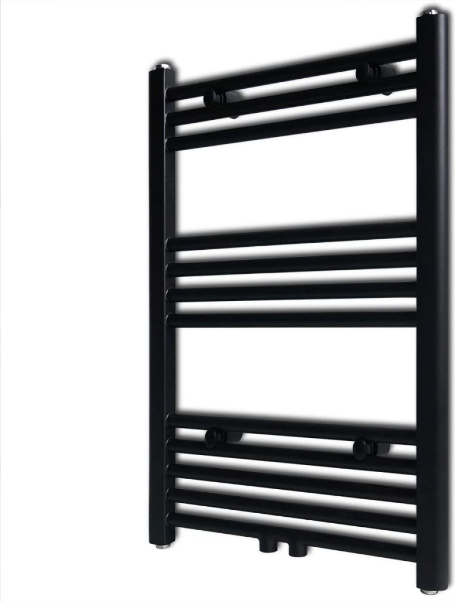 VidaXL Radiator/handdoekenrek recht zwart 500x764 mm