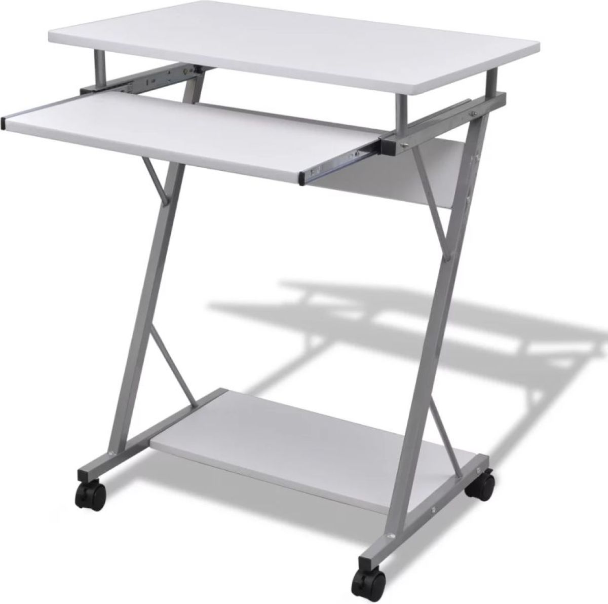 VidaXL Studenten computerbureau 60 x 40 x 75 cm (wit)