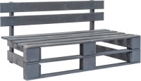 VidaXL Tuinbank pallet hout grijs