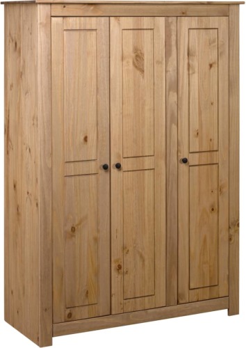 VidaXL Kledingkast 3 deuren Panama Range 118x50x171,5 cm grenenhout