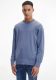 Tommy hilfiger gemêleerde pullover met biologisch katoen faded indigo