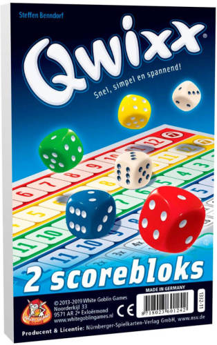 White Goblin Games Qwixx Score blocks dobbelspel