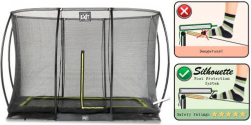 EXIT Silhouette Ground trampoline 244x366 cm