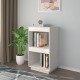 VidaXL Boekenkast 40x35x71 cm massief grenenhout wit