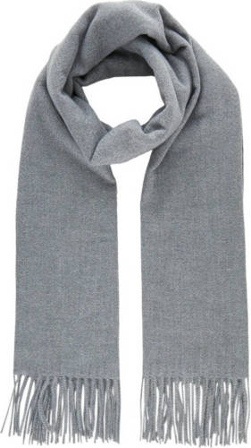 PIECES sjaal met franjes grijs