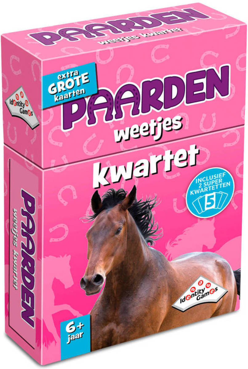 Identity Games Paarden weetjes kwartet kaartspel