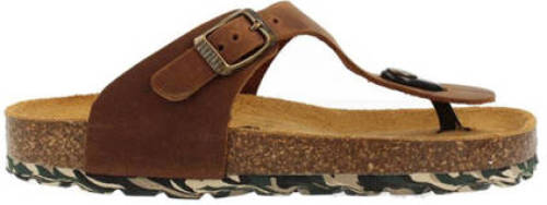 Develab 48281 nubuck teenslippers cognac