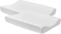 Meyco aankleedkussenhoes Basic jersey - set van 2 wit