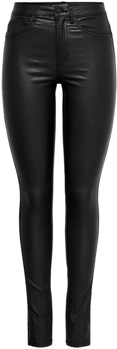 Only Onlroyal Hw Rock Gecoate Skinny Jeans Dames Zwart