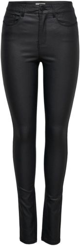 Only Onlanna Mid Gecoate Skinny Jeans Dames Zwart
