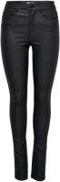 Only Onlanna Mid Gecoate Skinny Jeans Dames Zwart