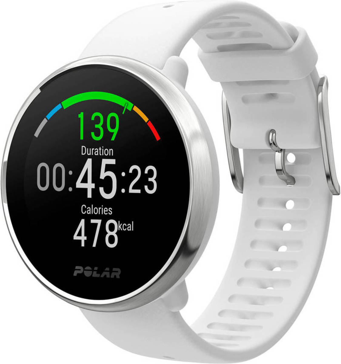 Polar Ignite fitness- en sporthorloge wit - maat S
