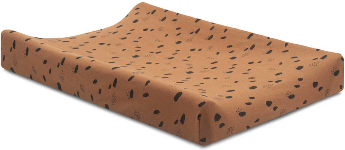 Jollein aankleedkussenhoes jersey 50x70cm Spot caramel