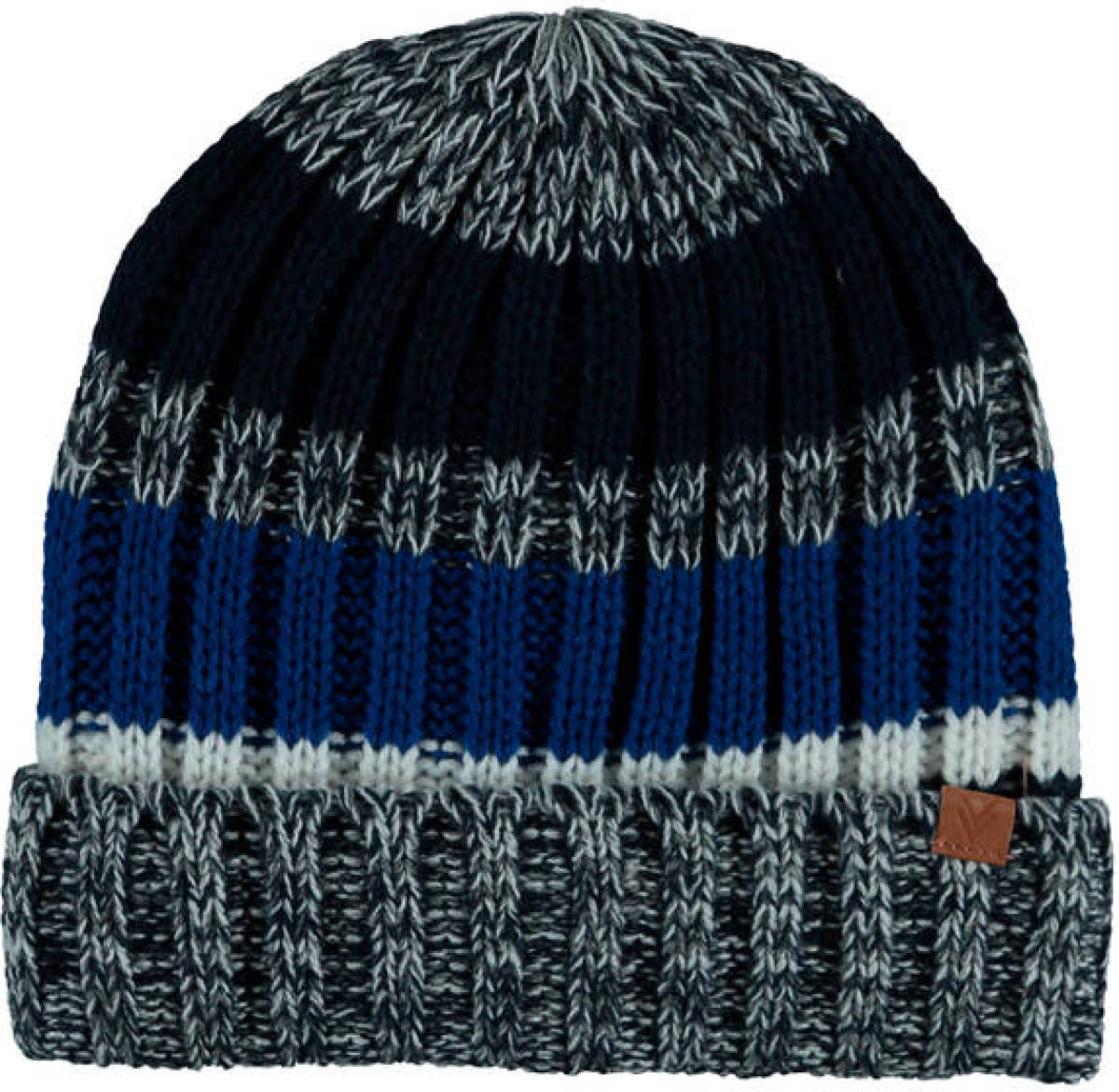 Sarlini gestreepte muts blauw