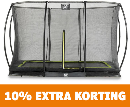 EXIT Silhouette Ground trampoline 214x305 cm