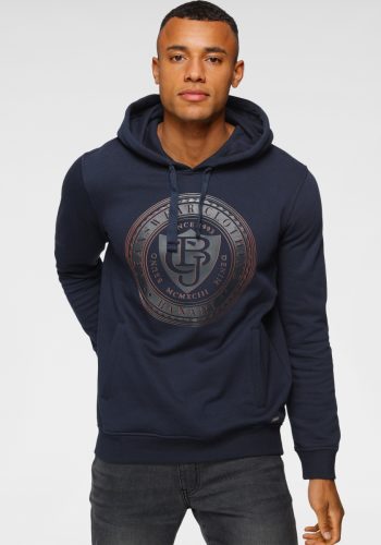 Bruno Banani Hoodie met rubberized merkprint voor