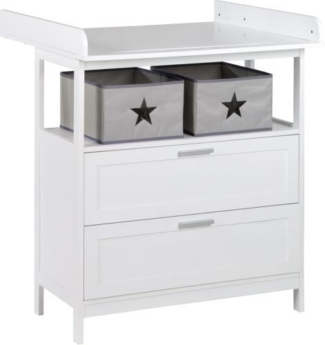 roba ® Commode Hamburg, wit met 2 lades