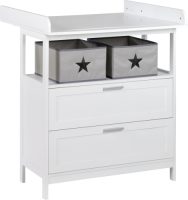 roba ® Commode Hamburg, wit met 2 lades