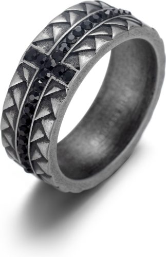 Firetti Ring Woven, gestructureerd met zirkoon (synthetisch)