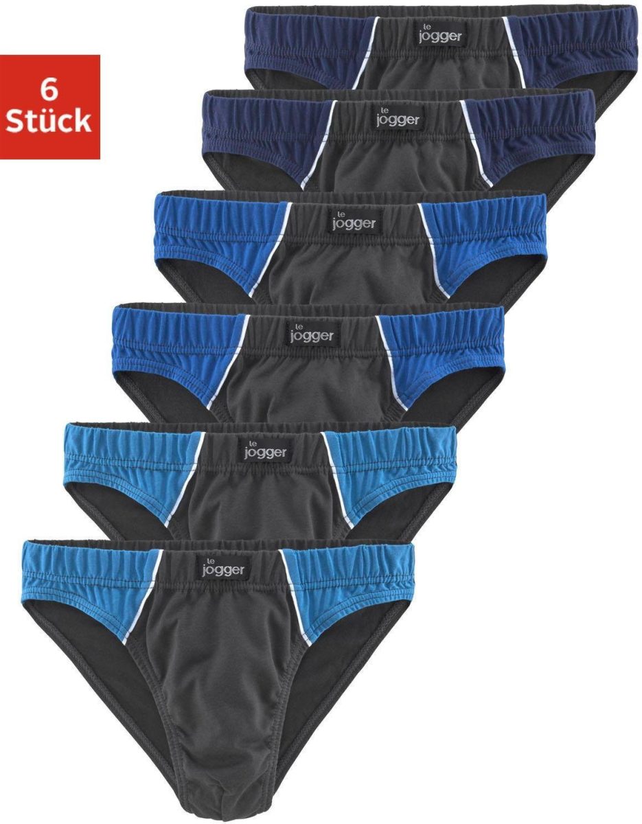 le jogger ® Slip met contrastkleurige highlights (6 stuks)
