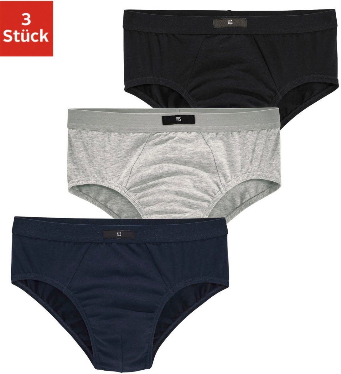 H.I.S Slip zonder zijnaad (3 stuks)