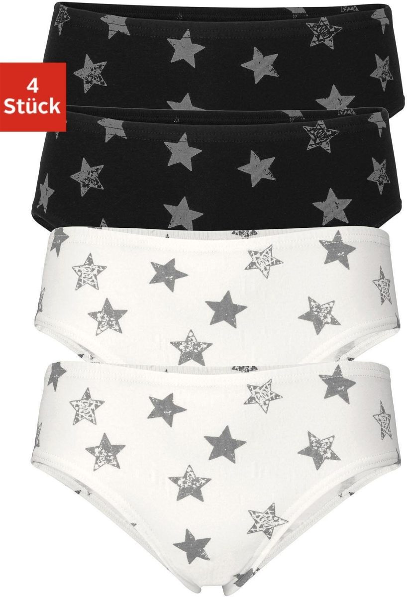Arizona Slip met sterrenprint (set, 4 stuks)