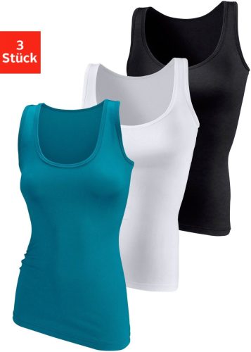 vivance active Tanktop van zacht microvezel (Set van 3)