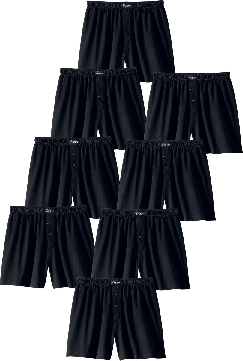 le jogger ® Wijde boxershort in prettig zachte katoenkwaliteit (8 stuks)